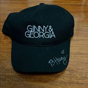 Netflix Ginny and Georgia Black Cap autographed by Brianne Howey